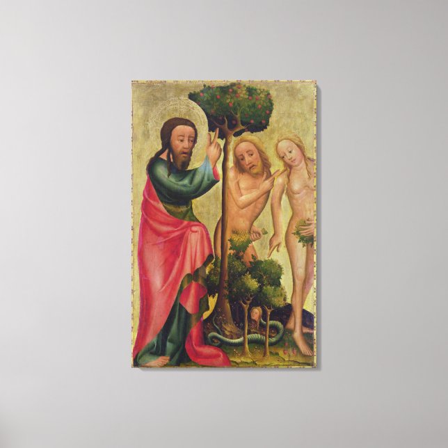God the Father Punishes Adam and Eve Canvas Print (Front)