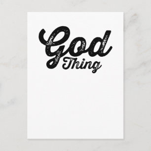God Thing Christian Inspirational Postcard