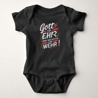 God to the neighbor to the fire baby bodysuit