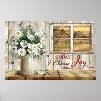 God Today I Choose Joy Poster