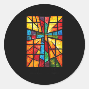 God Turns Broken Pieces Into Masterpieces Give Him Classic Round Sticker