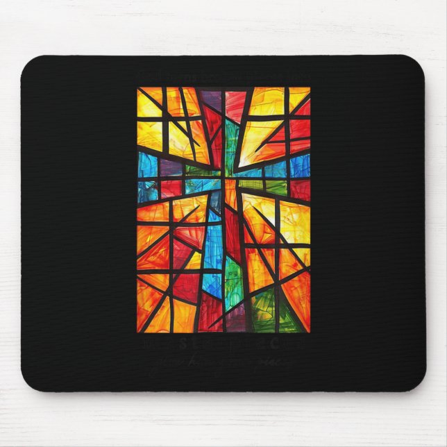 God Turns Broken Pieces Into Masterpieces Give Him Mouse Mat (Front)