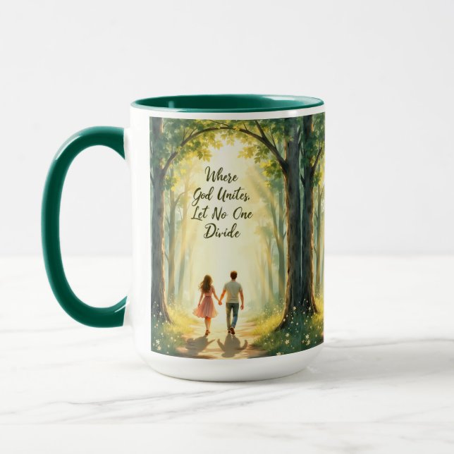 God United Woodland Marriage Mug (Left)