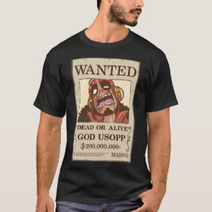 God Usopp Wanted Poster 1 T-Shirt