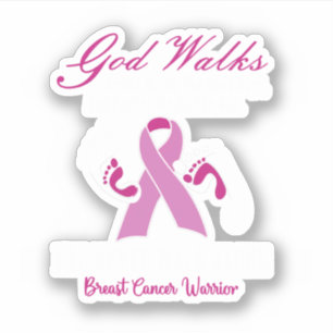 God Walks Beside Me Breast Cancer Awareness