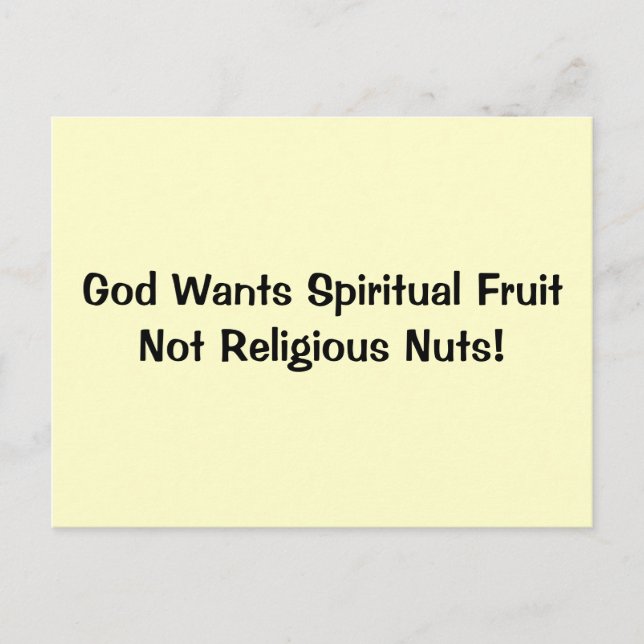  God Wants - Postcard  (Front)