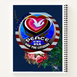 GOD WAS WITH ME..PEACE BE WITH USA NOTEBOOK