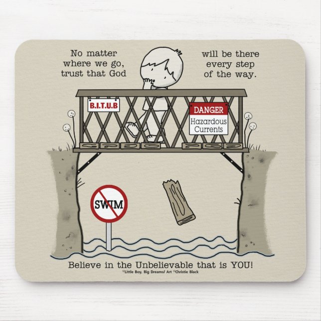 God Will Be There Mouse Mat (Front)