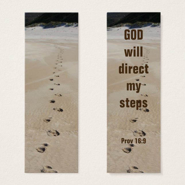 God will direct my Steps Proverbs 16:9 (Front & Back)