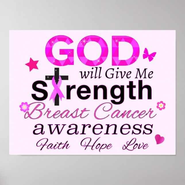 GOD Will Give Me Strength Poster (Front)