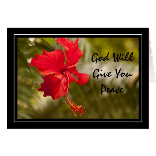 God Will Give You Peace Card