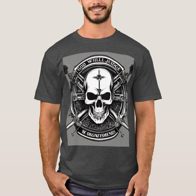GOD WILL JUDGE OUR ENEMIES T-Shirt (Front)