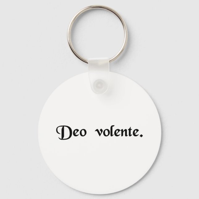 God willing key ring (Front)