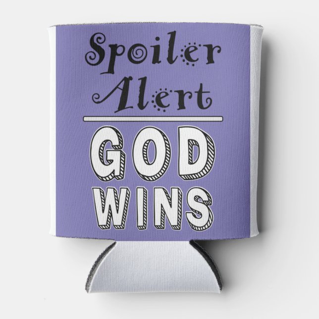 God Wins Can Cooler (Front)