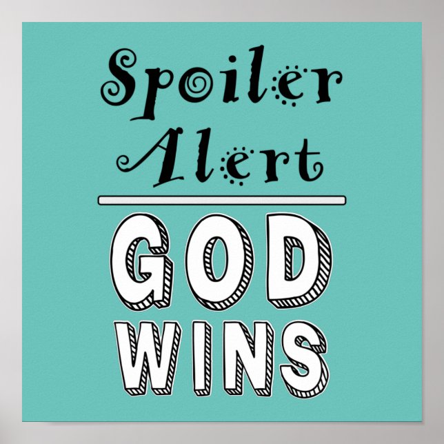 God Wins Poster (Front)