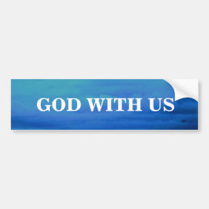 GOD WITH US BUMPER STICKER