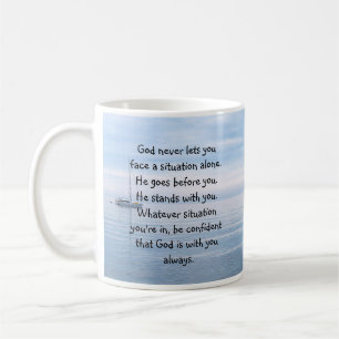 God With You Always Never Alone Inspirational   Coffee Mug