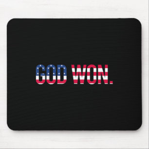 God Won Jesus Faith Over All Things Christian Quot Mouse Mat