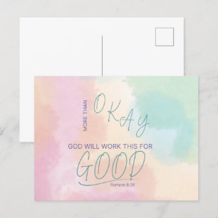 God Works All Things for Good Postcard