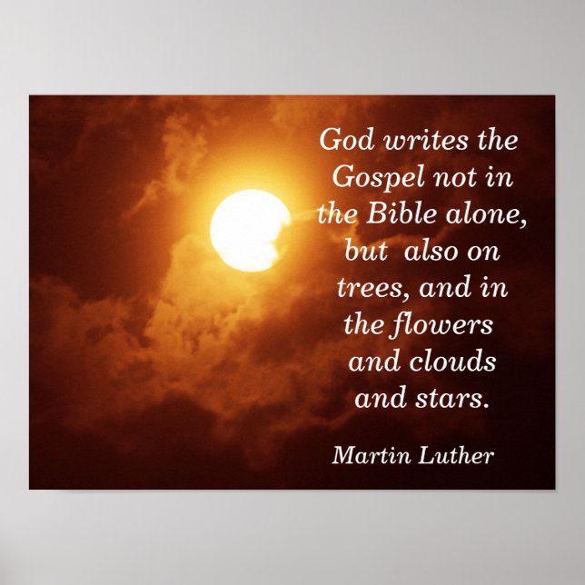 God writes the Gospel - Art Print (Front)