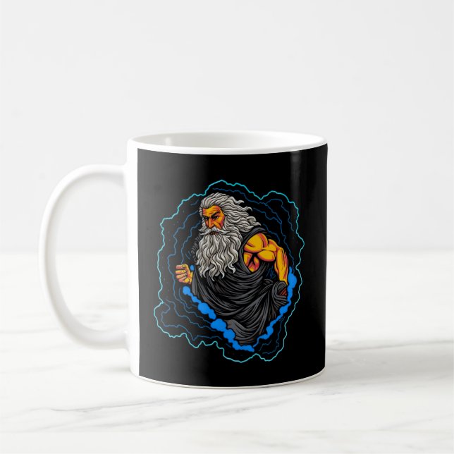 God Zeus Father Of Ares And Athena Coffee Mug (Left)