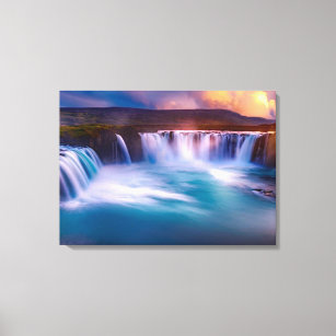 Godafoss, Iceland Waterfalls Canvas Print