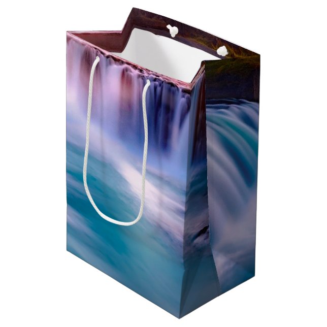 Godafoss, Iceland Waterfalls Medium Gift Bag (Front Angled)