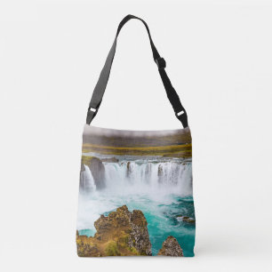 Godafoss waterfall, Iceland Crossbody Bag
