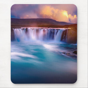 Goðafoss  Waterfall Iceland Mouse Mat