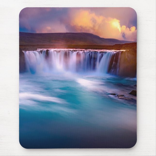 Goðafoss  Waterfall Iceland Mouse Mat (Front)