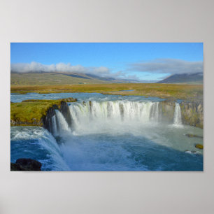 Godafoss Waterfall, Iceland Poster