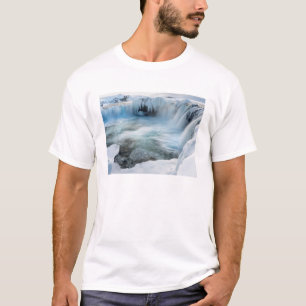 Godafoss waterfall, winter, Iceland 2 T-Shirt