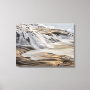 Godafoss waterfall, winter, Iceland 3 Canvas Print