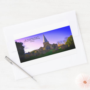 Godalming Church Of England Midday Rectangular Sticker