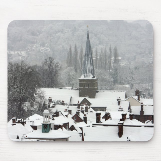 Godalming Snow Mouse Mat (Front)