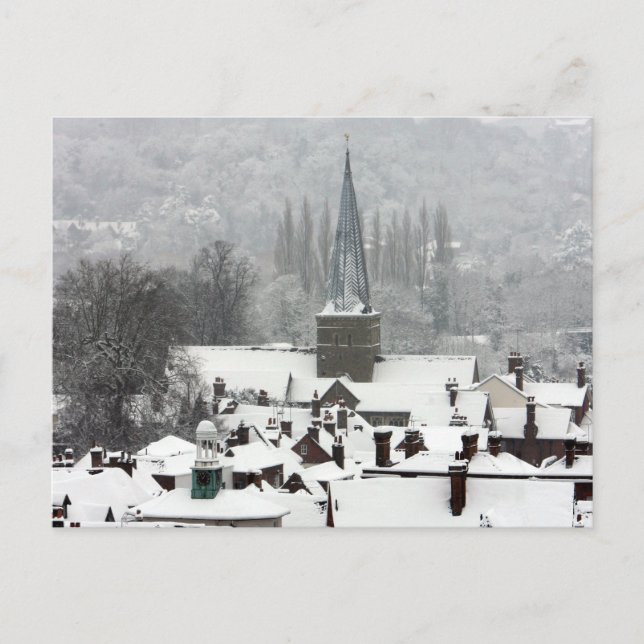Godalming Snow Postcard (Front)