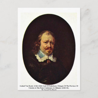 Godard Van Reede (1588-1648) Lord Of Nederhorst. Postcard