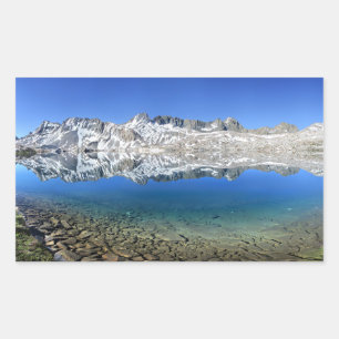 Goddard Divide At Wanda Lake - John Muir Trail Rectangular Sticker
