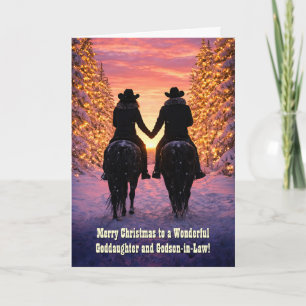 Goddaughter and Husband Godson in Law Country Card