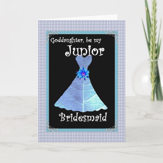 Goddaughter Be My Junior Bridesmaid Invite (Front)
