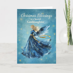 Goddaughter Christmas Blessings Angel of Light Card