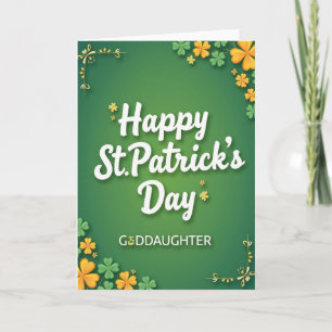 Goddaughter Faux Gold Foil Card