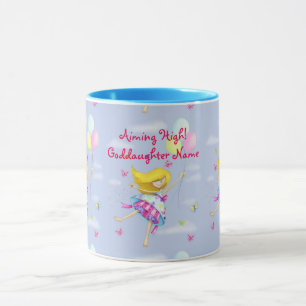 Goddaughter Gift Girly Motivational Personalised Mug