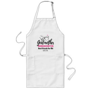 Goddaughter Gift - Godmother Best Friends for Life Long Apron