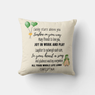 Goddaughter Gift Motivational Encouragement NAMED Cushion