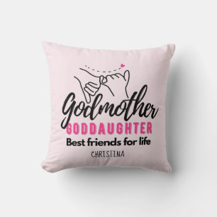 Goddaughter Gift Motivational Encouragement NAMED Cushion