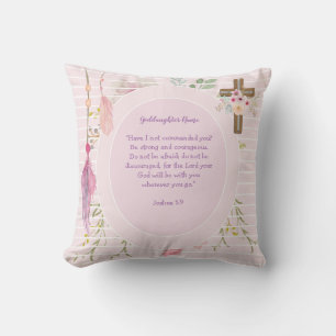 Goddaughter Gift Motivational Encouragement NAMED Cushion