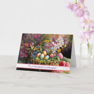 Goddaughter Happy Easter Beautiful Easter Basket Card
