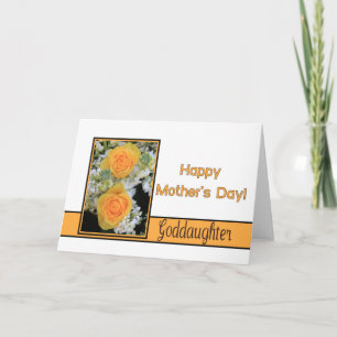 Goddaughter  Happy Mother's Day rose card