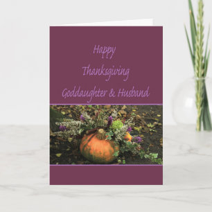goddaughter & husband Thanksgiving Card